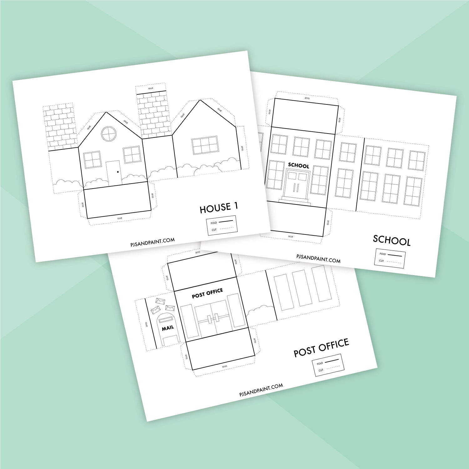 Printable 3D Build a City Coloring Pages - Pjs and Paint®