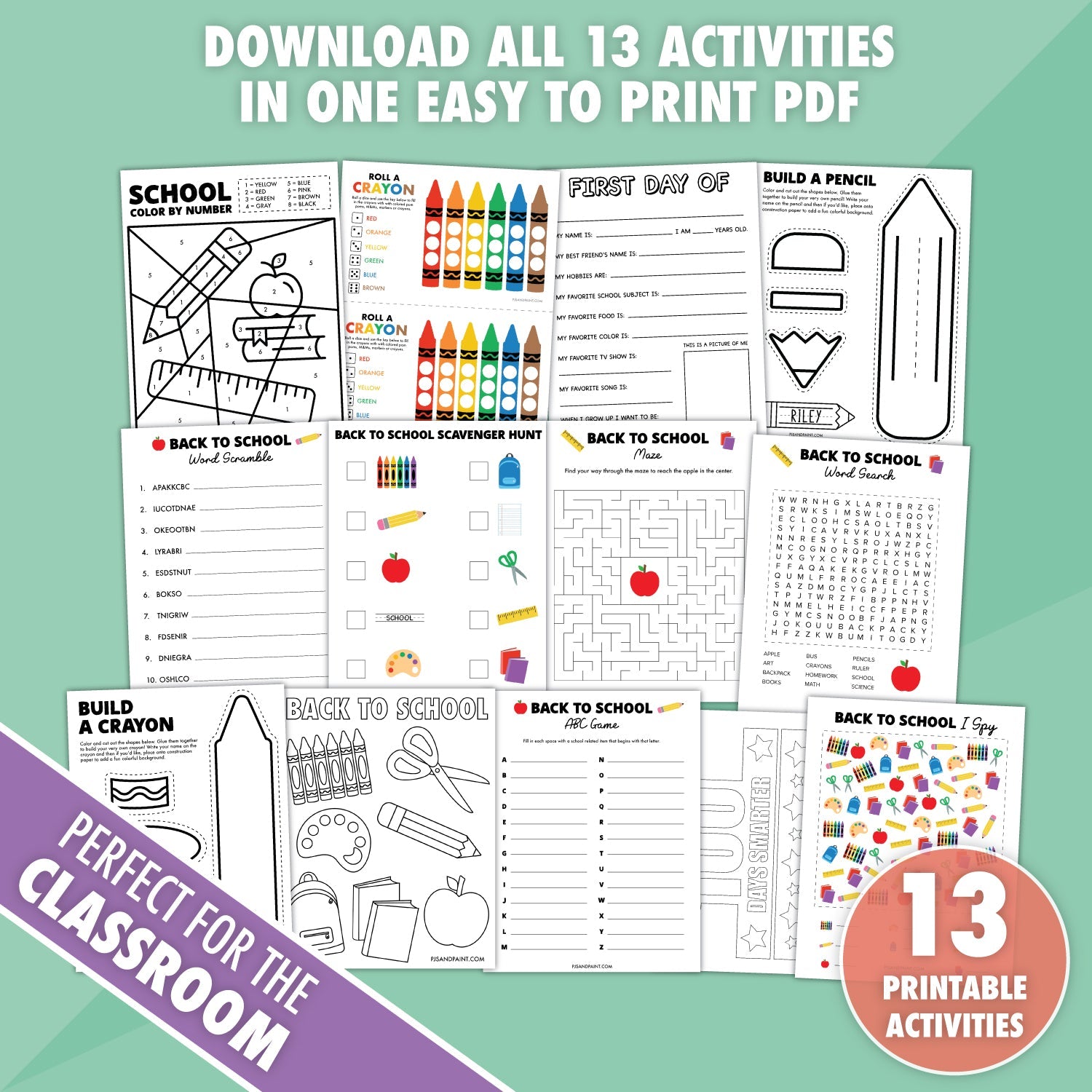 Prinatable Games Printable Activities For Kids: 13 Fun & Educational Games - Free ...