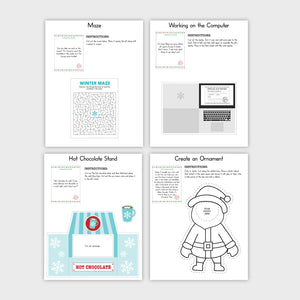 25 Printable Elf Prop and Activity Bundle - VERSION 2 - Pjs and Paint®