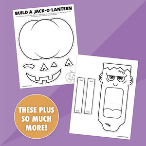 40 Printable Halloween Activities Bundle - Pjs and Paint®