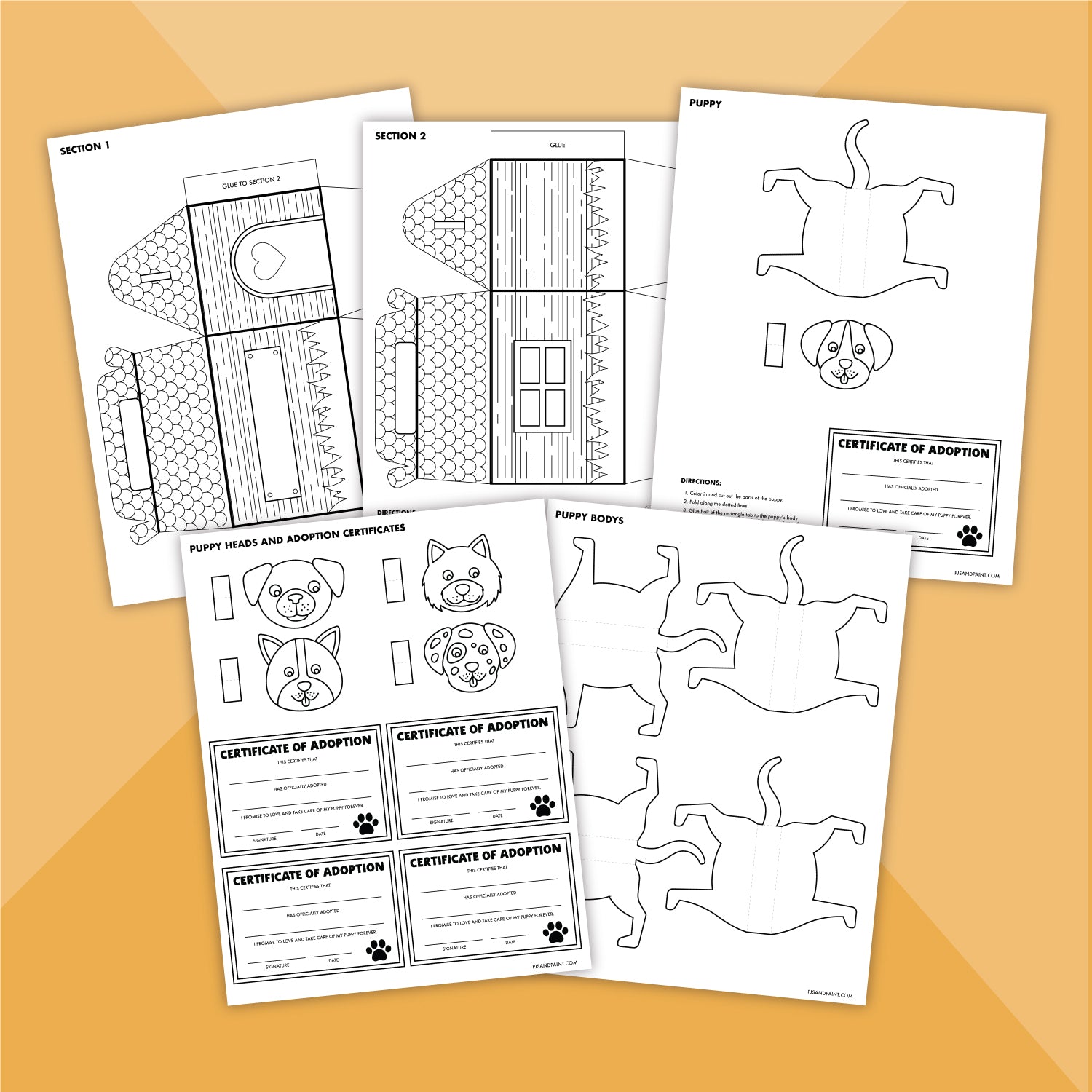 Printable Adopt a Puppy Activity Kit - Full Version