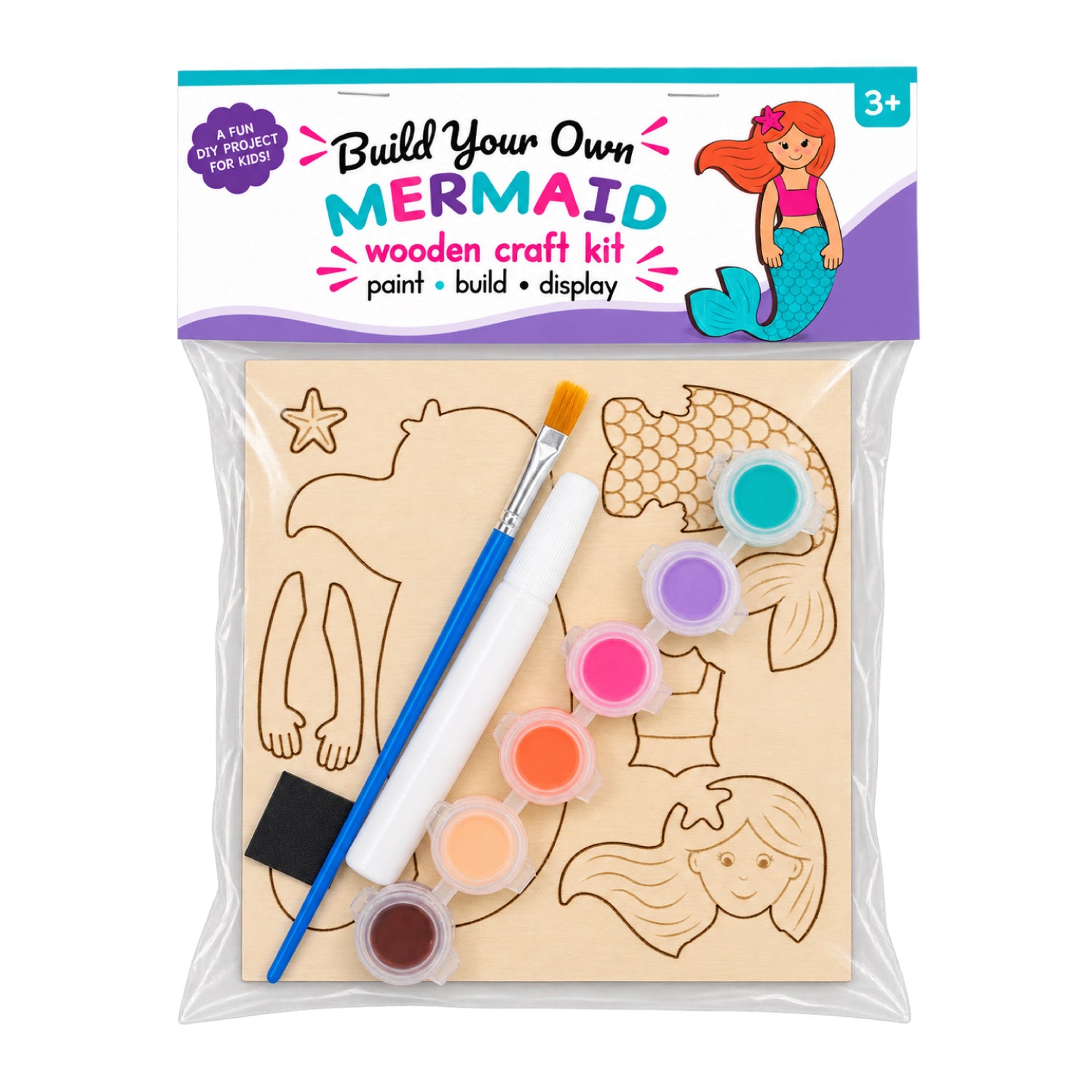Build Your Own Mermaid Wooden Craft Kit