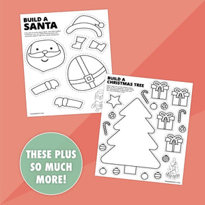 Printable Build Your Own Christmas Craft Bundle - Pjs and Paint®