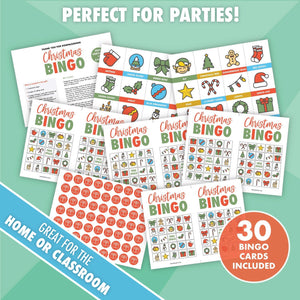 Printable Christmas Bingo Game - Pjs and Paint®