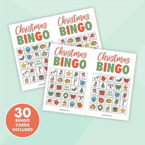 Printable Christmas Bingo Game - Pjs and Paint®