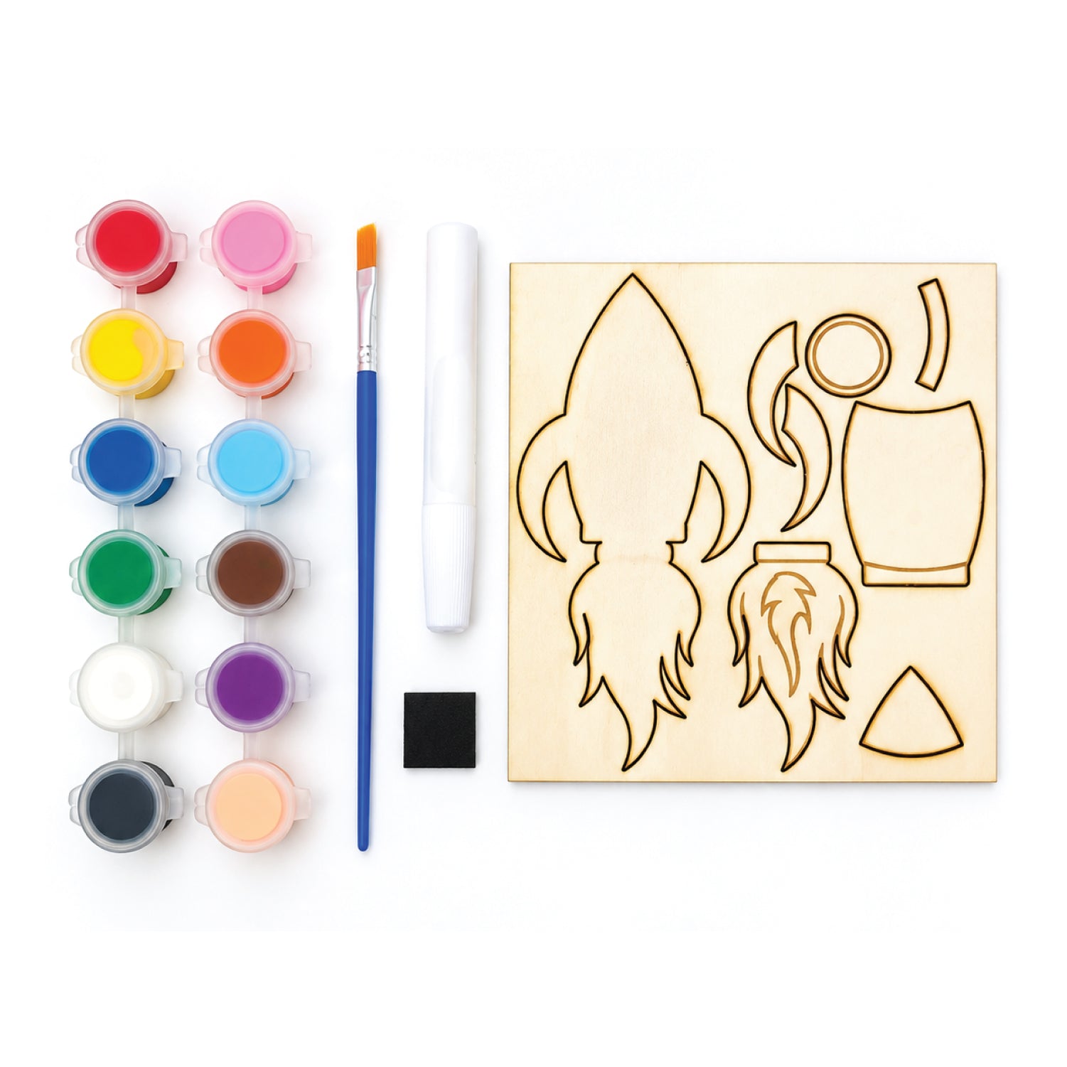 Build Your Own Rocket Ship Wooden Craft Kit