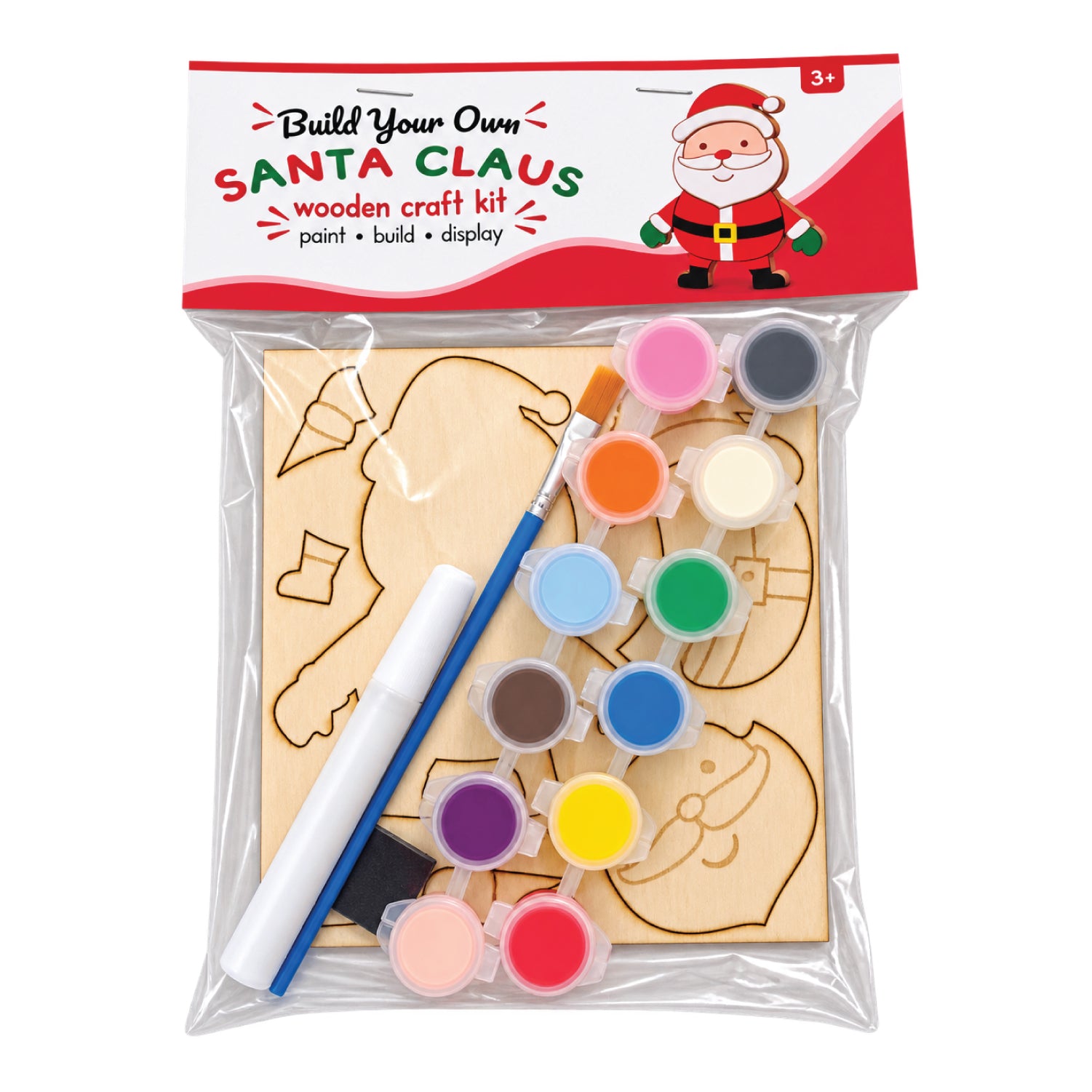 Build Your Own Santa Wooden Craft Kit (NEW VERSION)