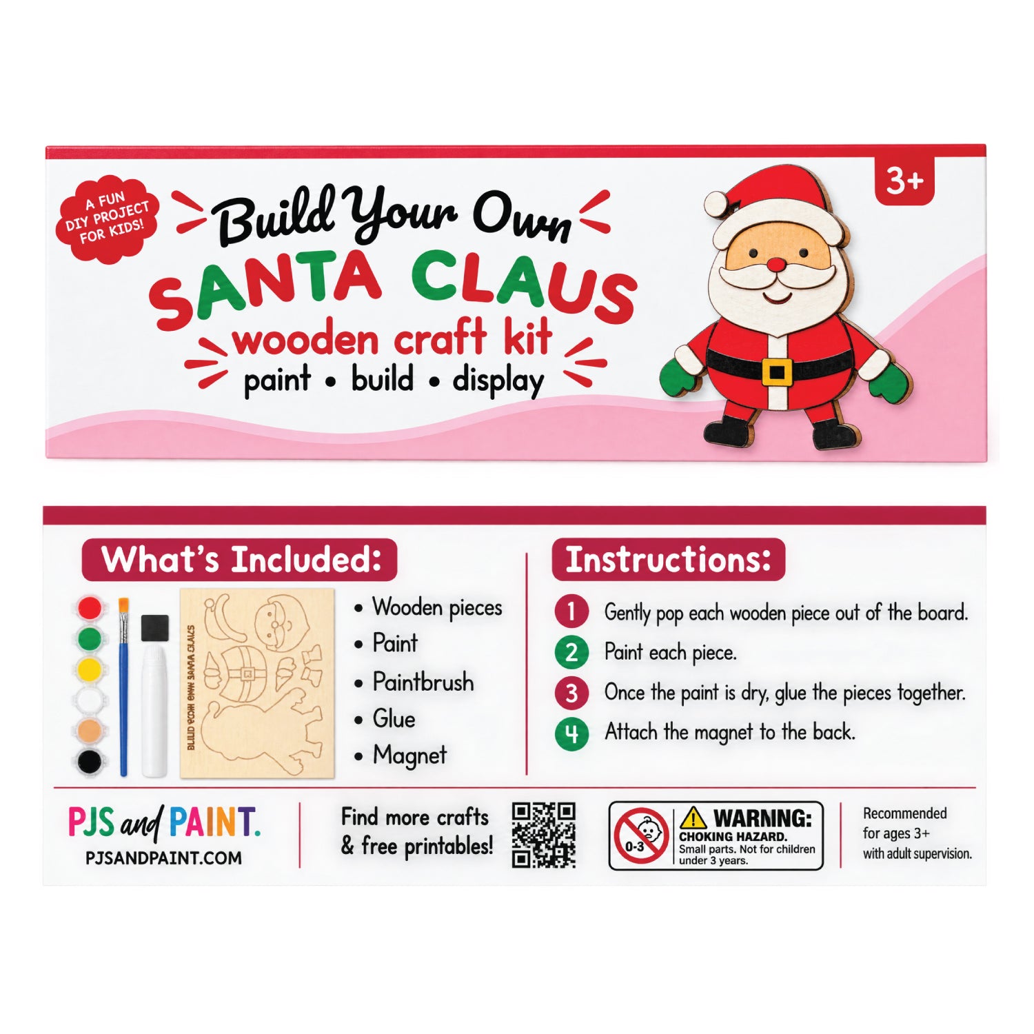 Build Your Own Santa Wooden Craft Kit