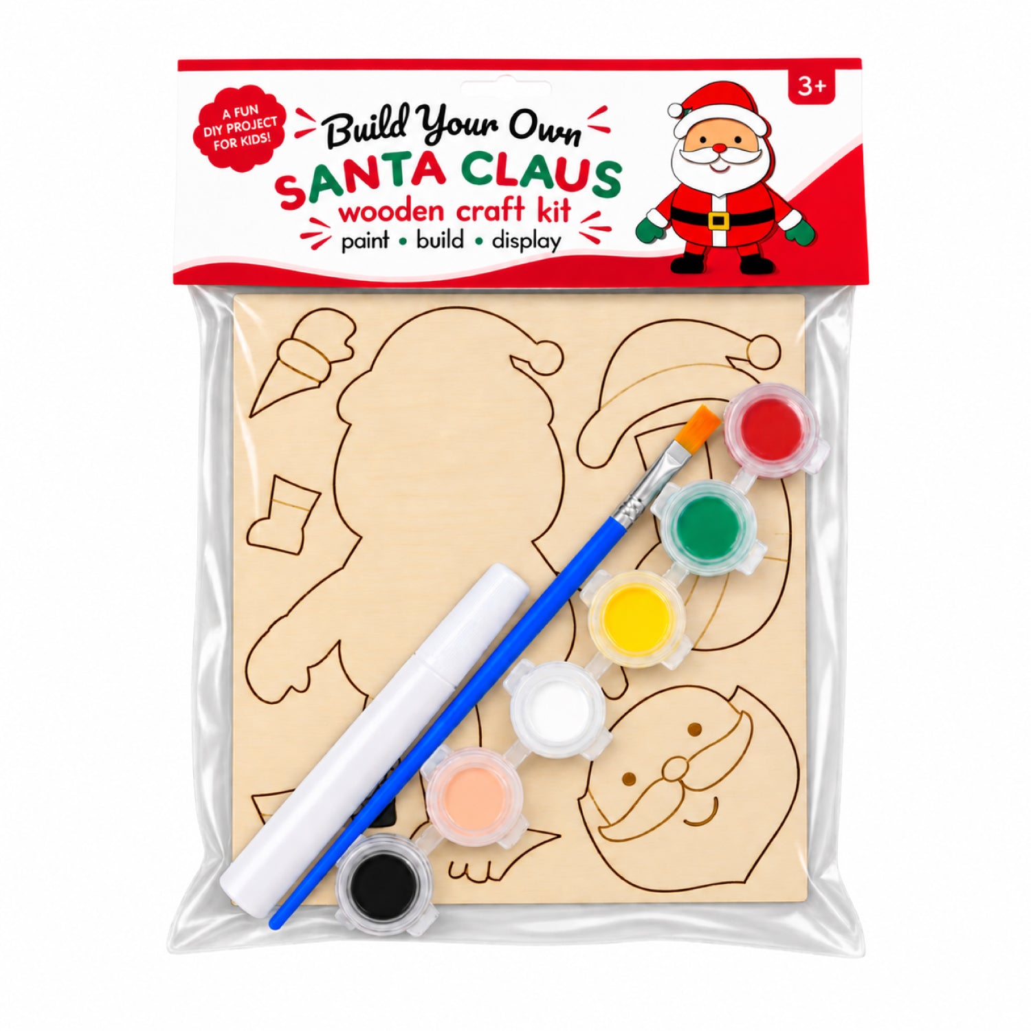 Build Your Own Santa Wooden Craft Kit (DISCOUNTED)