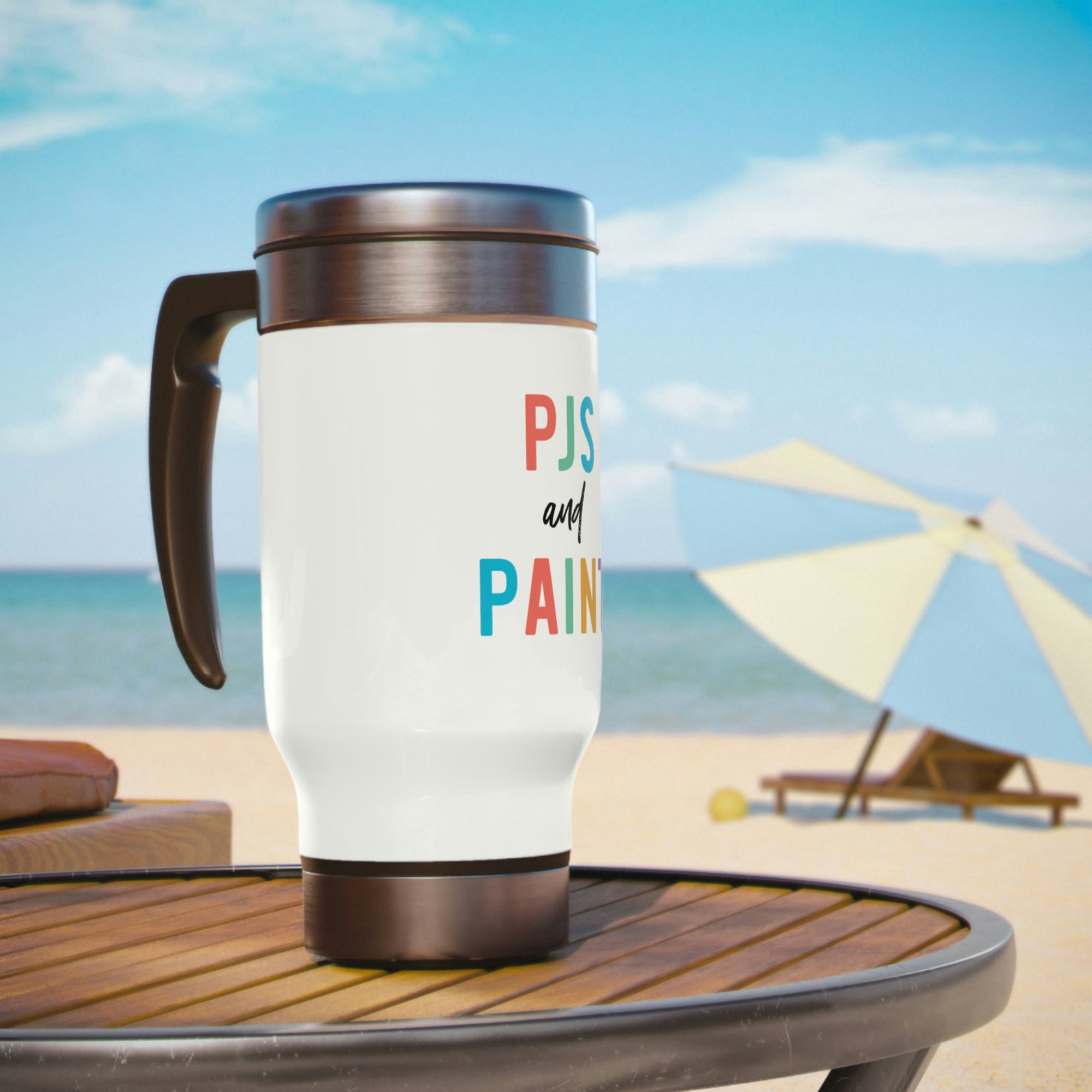 Pjs and Paint® Travel Mug with Handle